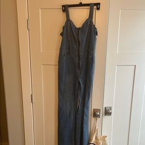 Pink Lily Classic Blue Denim Jumpsuit